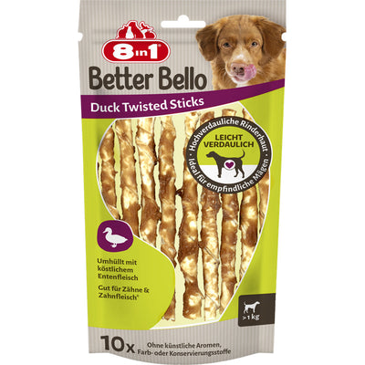 8in1 BetterBello Duck Twisted Sticks 60 g