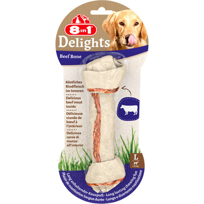 8in1 Delights Beef Kauknochen L / 85 g