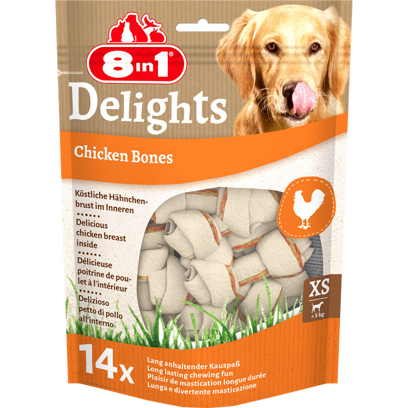 8in1 Delights Kauknochen XS / 168 g