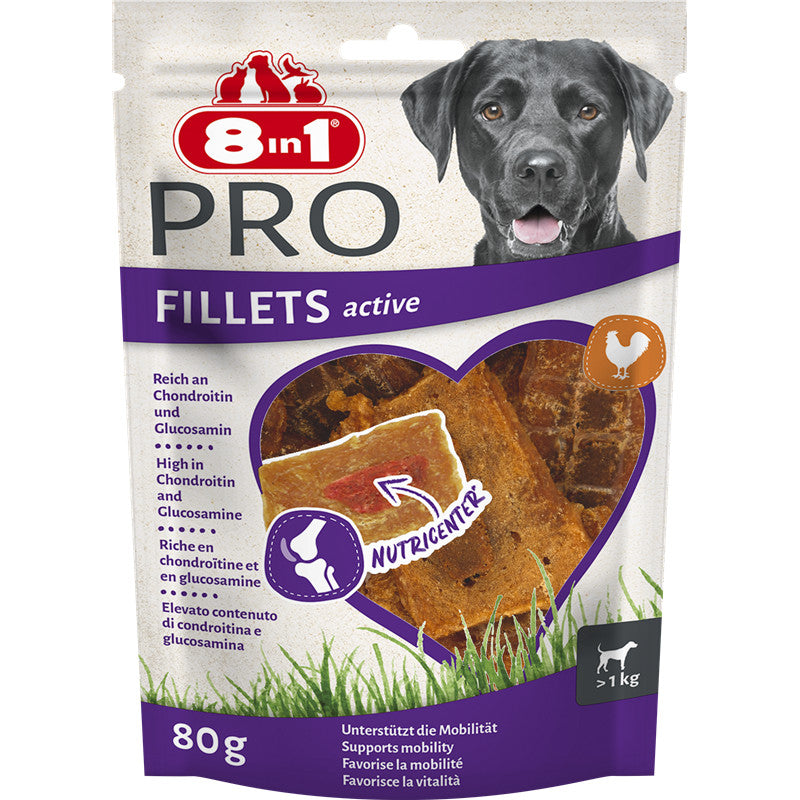 8in1 Dog Fillets Pro Active S 80 g