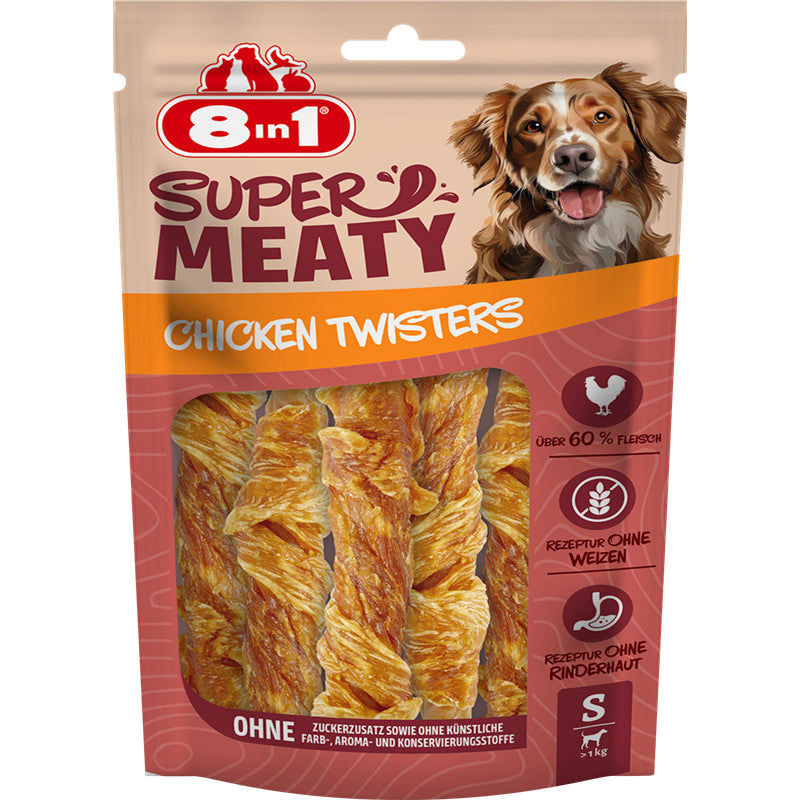 8in1 Super Meaty Chicken Twists S 112 g