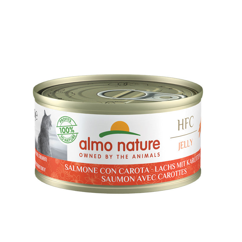 Almo Nature Katzen Nassfutter Lachs mit Karrotten 70 g