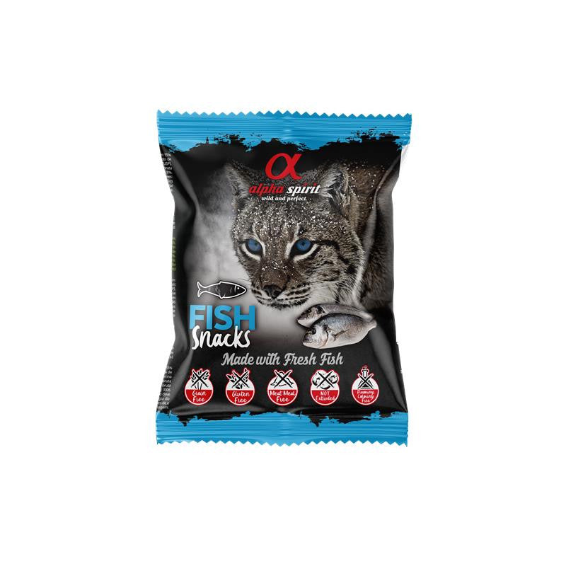 alpha spirit Cat Snack gewürfelt Fisch 50 g
