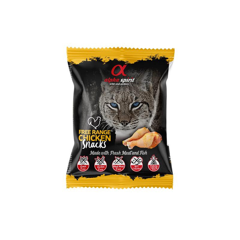 alpha spirit Cat Snack gewürfelt Huhn 50 g