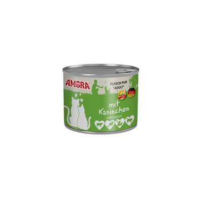 AMORA Cat Fleisch Pur mit Kaninchen 200 g