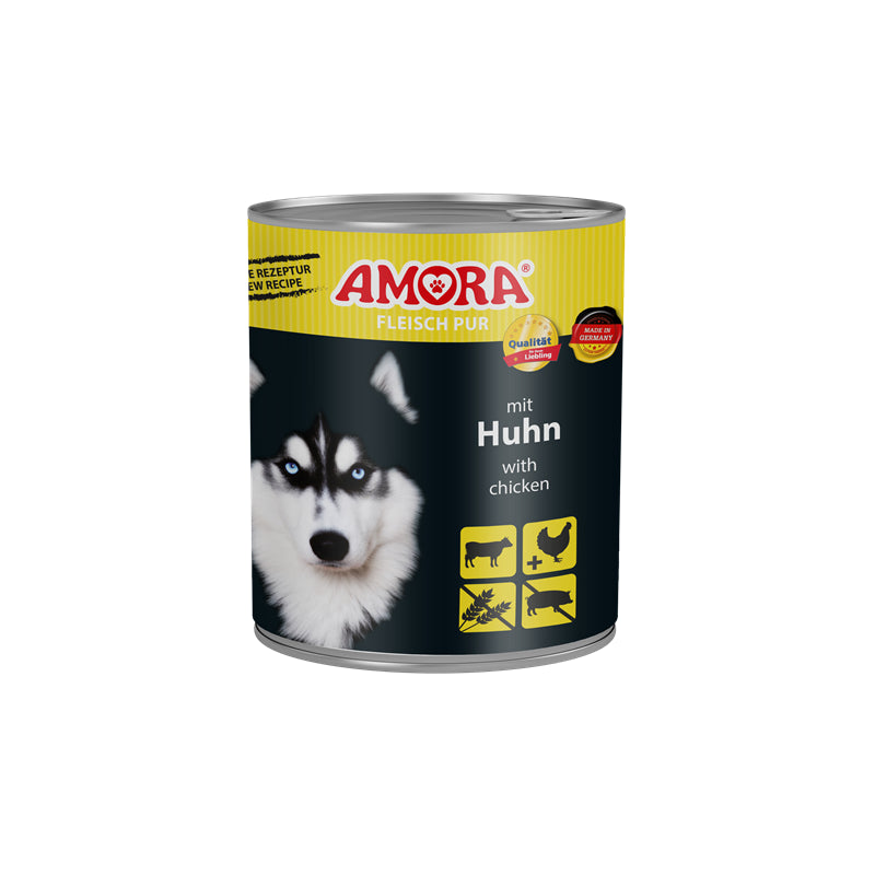 AMORA Dog Fleisch Pur Huhn 800 g