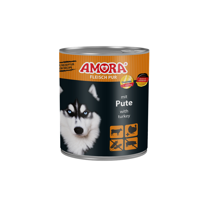 AMORA Dog Fleisch pur Pute 800 g