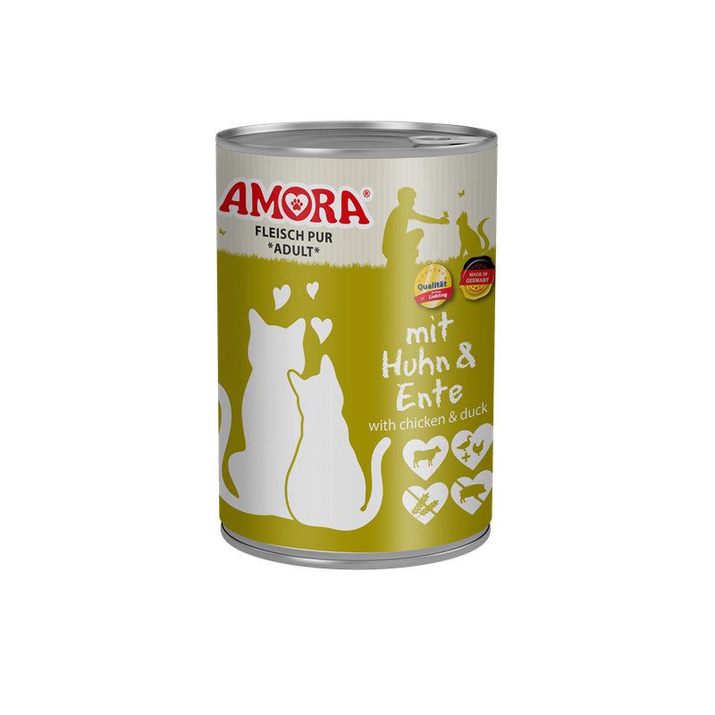 AMORA Fleisch Pur mit Huhn + Ente 400 g