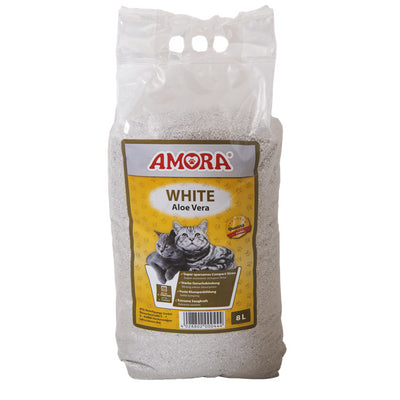 AMORA Katzenstreu White Compact Aloe Vera  8 l