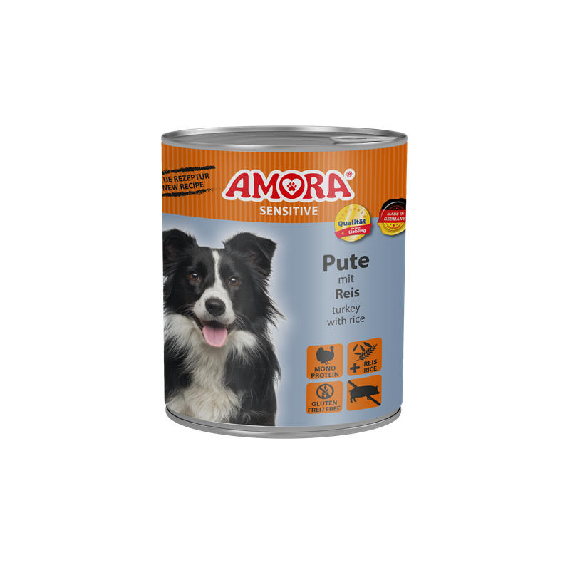 AMORA Sensitive Pute+Reis 800 g