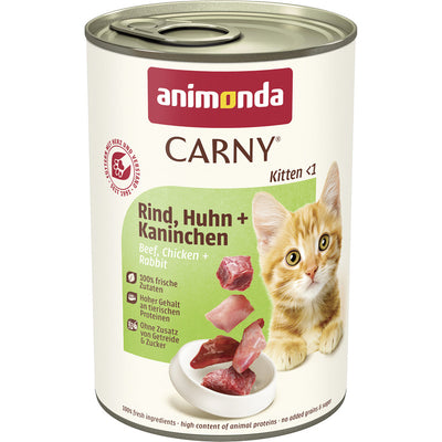 Animonda Carny Kitten Rind, Huhn + Kaninchen 400 g