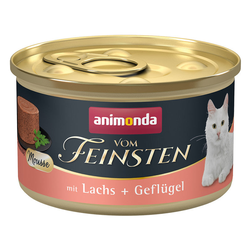 Animonda Cat Dose vom Feinsten Mousse Adult Lachs + Geflügel 85 g