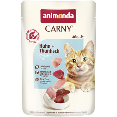 Animonda Cat Portionsbeutel Carny Adult Huhn + Thunfisch 85g