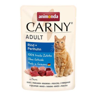 Animonda Cat Portionsbeutel Carny Adult Rind + Perlhuhn 85 g