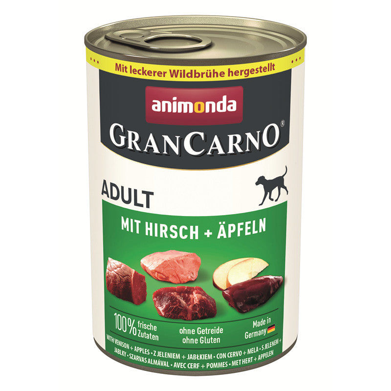 Animonda Dog Dose GranCarno Adult mit Hirsch + Äpfeln 400 g