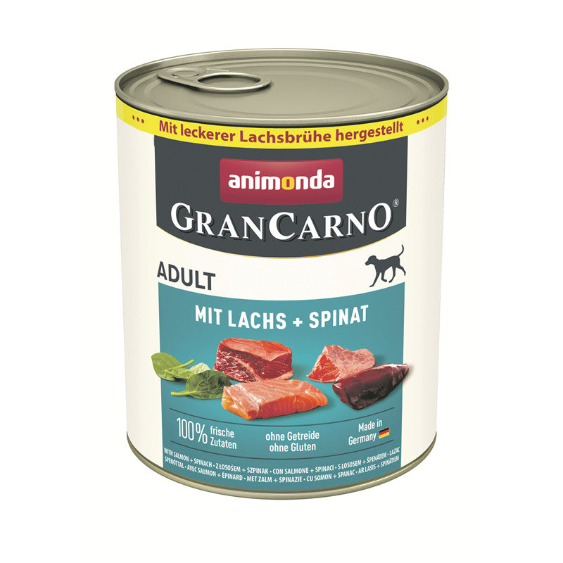 Animonda Dog Dose GranCarno Adult mit Lachs + Spinat 800 g