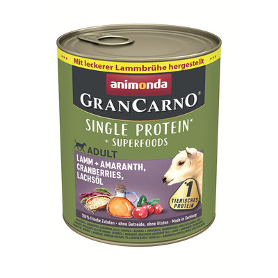 Animonda Dog Dose GranCarno Adult Superfoods Lamm + Amaranth 800g