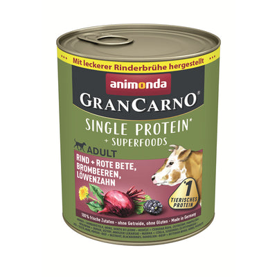 Animonda Dog Dose GranCarno Adult Superfoods Rind+Rote Beete 800g