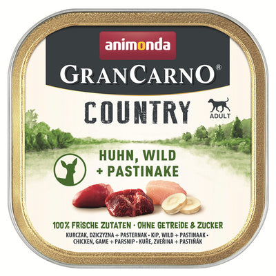 Animonda Dog GranCarno Country Adult Huhn, Wild + Pastinake 150 g