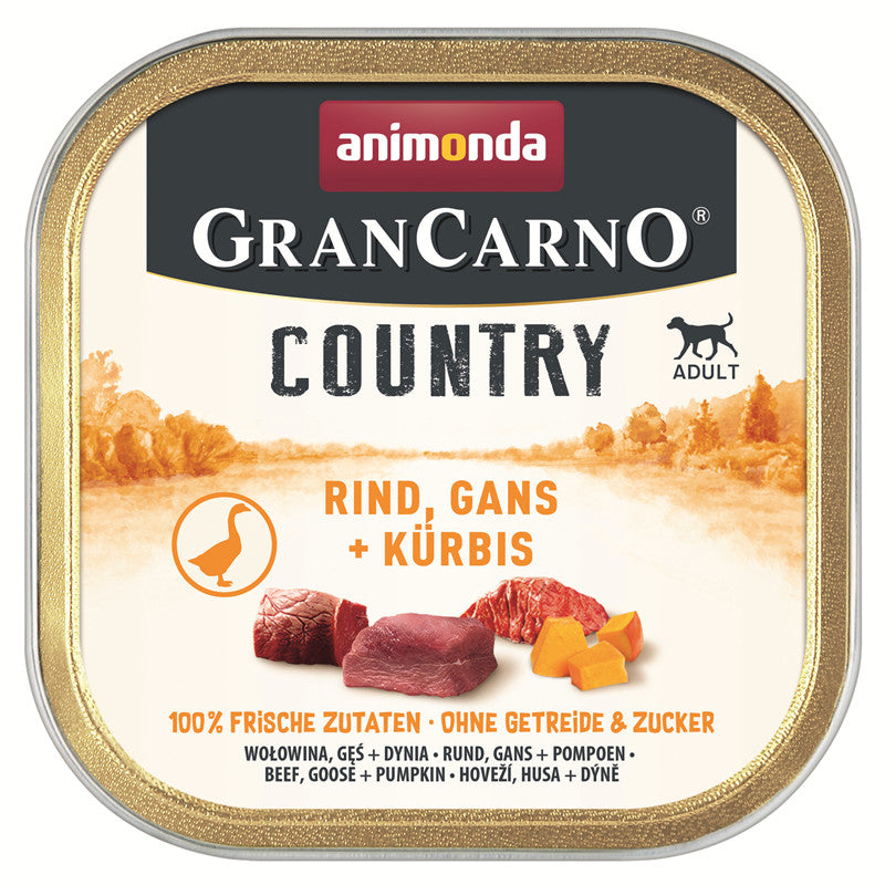 Animonda Dog GranCarno Country Adult Rind, Gans + Kürbis 150 g