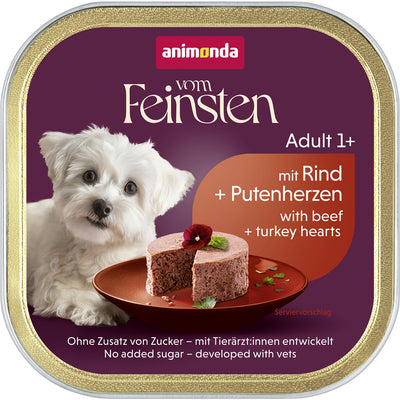 Animonda Dog Vom Feinsten Adult mit Rind & Putenherzen 150 g