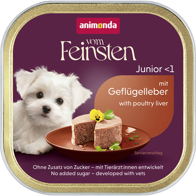 Animonda Dog Vom Feinsten Junior mit Geflügelleber 150 g