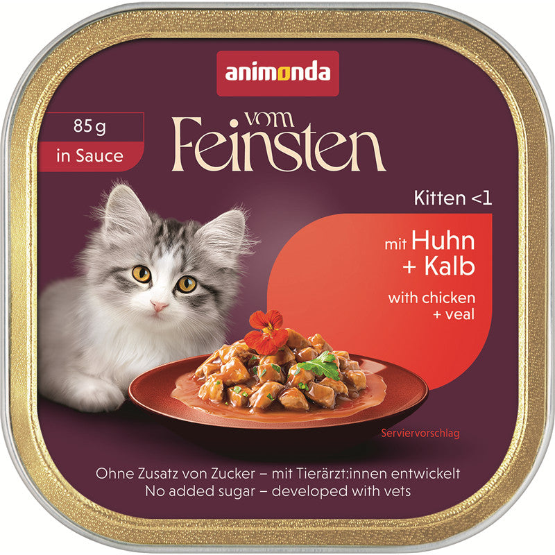 animonda Vom Feinsten in Sauce Kitten mit Huhn + Kalb 85 g