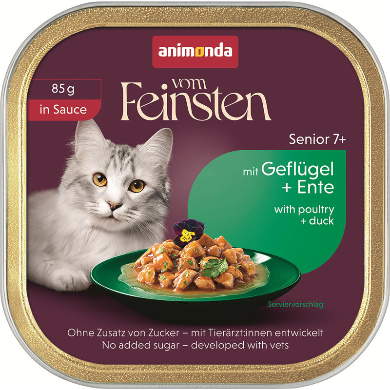 animonda Vom Feinsten in Sauce Senior mit Geflügel + Ente 85 g