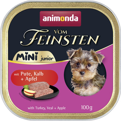 animonda Vom Feinsten Mini Junior mit Pute, Kalb + Apfel 100 g