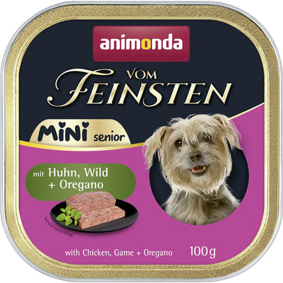 animonda Vom Feinsten Mini Senior mit Huhn + Wild und Oregano 100 g
