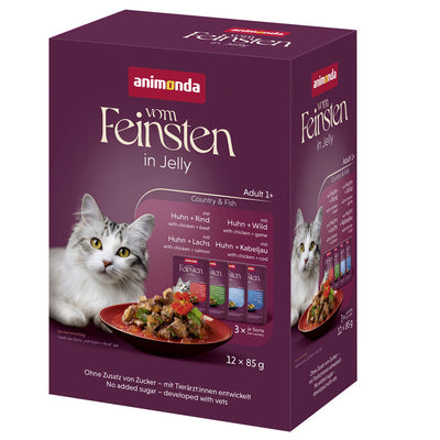 animonda Vom Feinsten Raffinesse in Gelee Adult Mixpack Land und Wasser 12 x 85 g 1 Stück