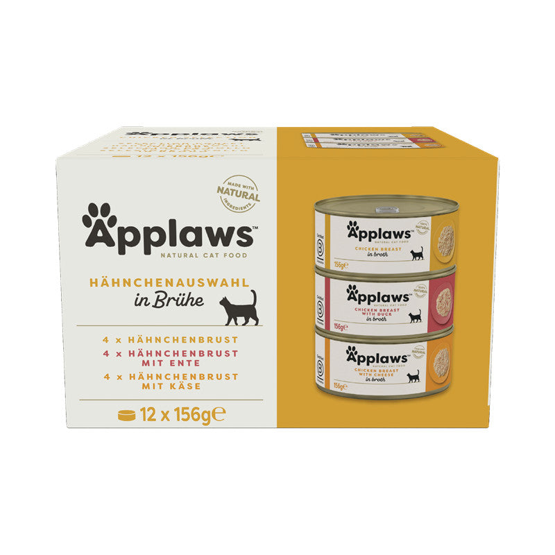Applaws Katzen Nassfutter in der Dose Huhn Selection 12 x 156 g