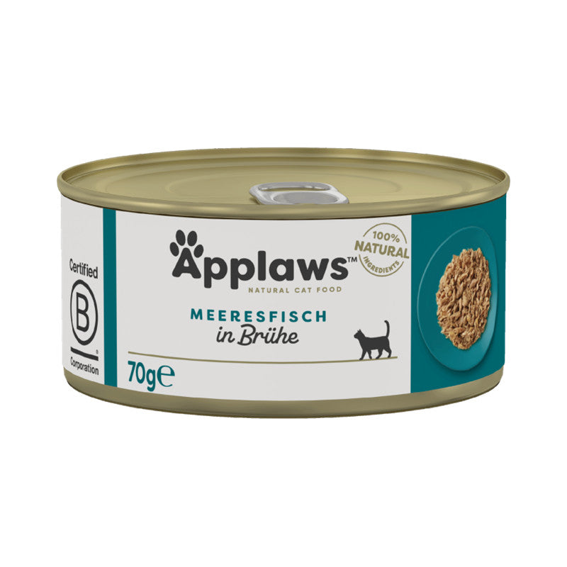 Applaws Katzen Nassfutter in der Dose mit Seefisch 70 g