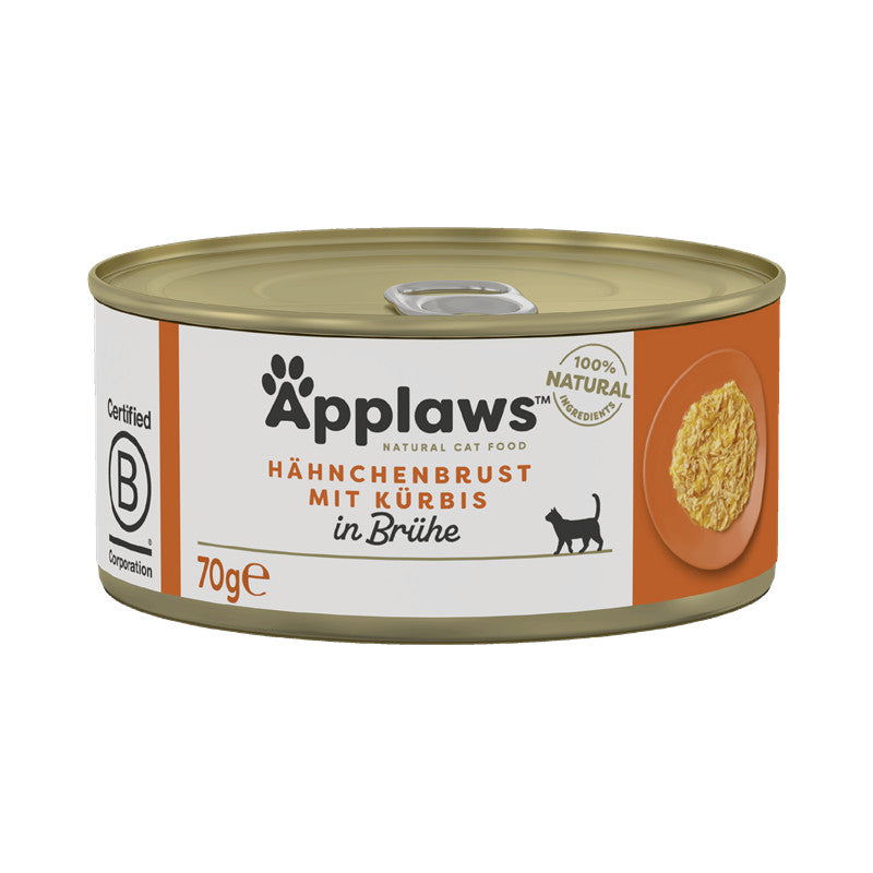 Applaws Katzen Nassfutter mit Hühnchenbrust & Kürbis 70 g