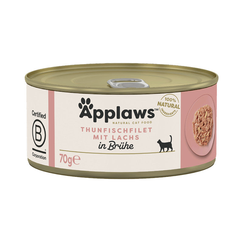 Applaws Katzen Nassfutter Thunfischfilet & Lachs Pouch 70 g