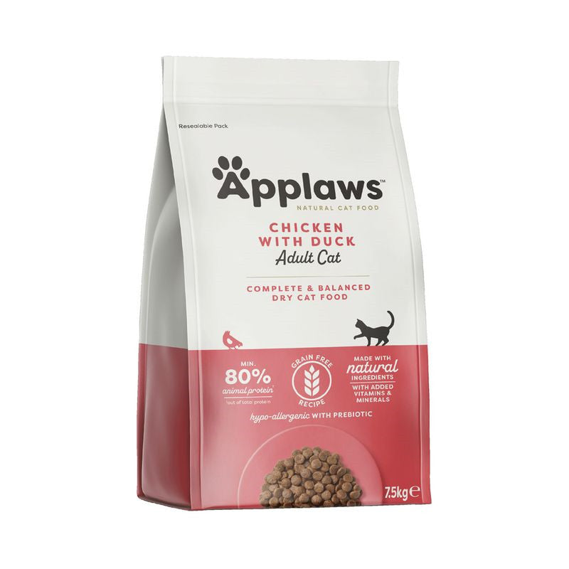 Applaws Katzen Trockenfutter Hünchen und Ente 7,5 kg
