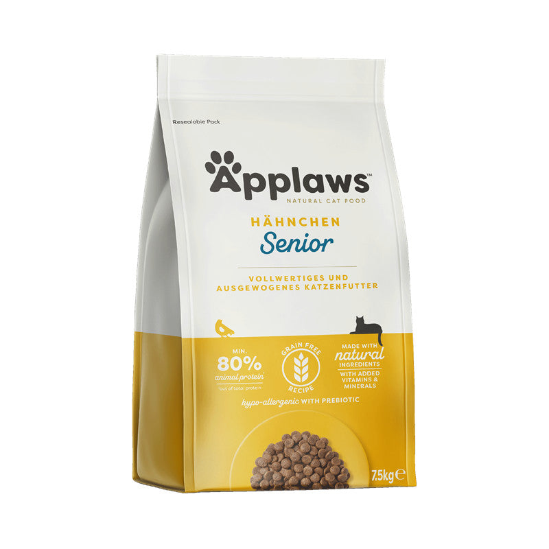 Applaws Katzen Trockenfutter Senior mit Hühnchen 7,5 kg