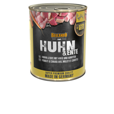 BELCANDO Dose Huhn & Ente mit Hirse und Karotten 800 g