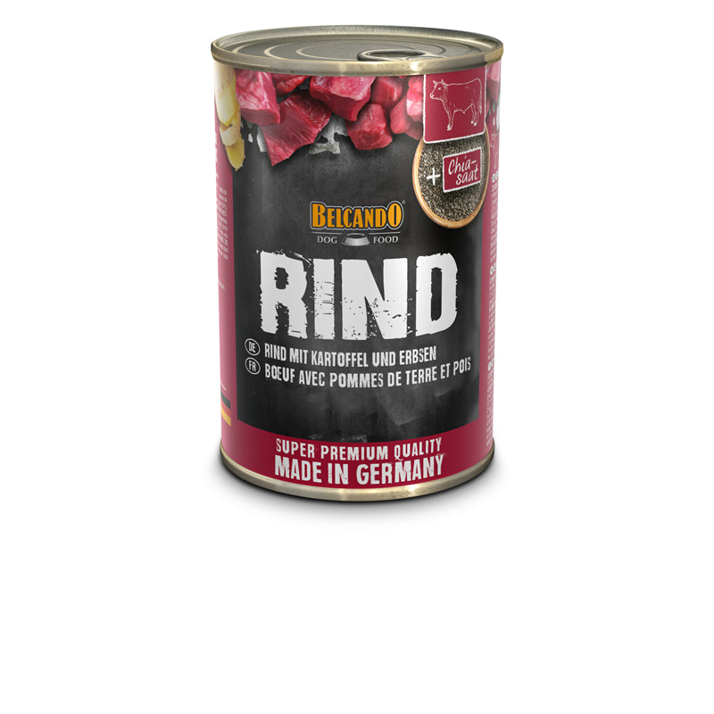 BELCANDO Dose Rind mit Kartoffeln uns Erbsen 400 g