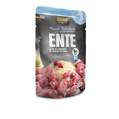 BELCANDO Frischebeutel Ente mit Reis und Preiselbeeren  300 g