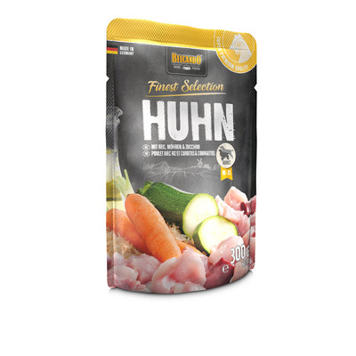 BELCANDO Frischebeutel Huhn und Reis mit Zucchini und Möhren  300 g