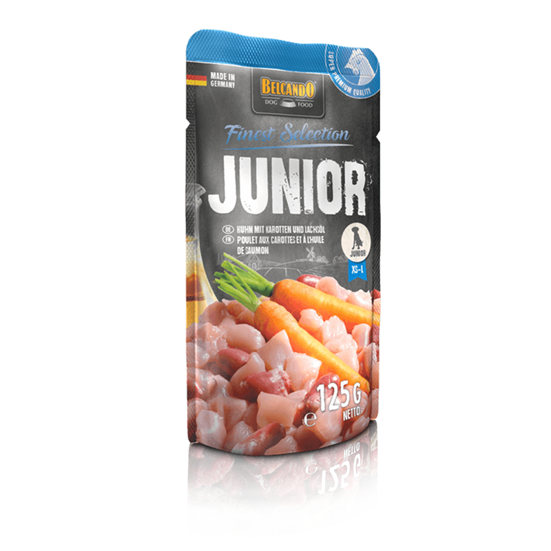 BELCANDO Frischebeutel Junior Huhn mit Karotten 125 g