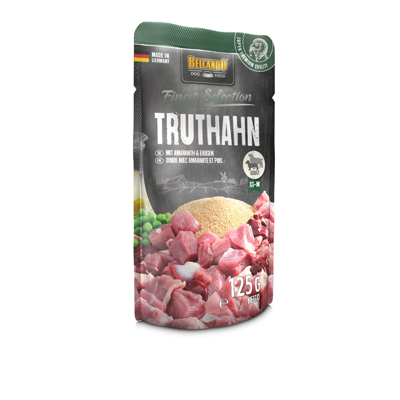 BELCANDO Frischebeutel Truthahn mit Amaranth und Erbsen 125 g
