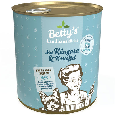 Betty's Landhausküche Hund mit Känguru & Kartoffel 800 g