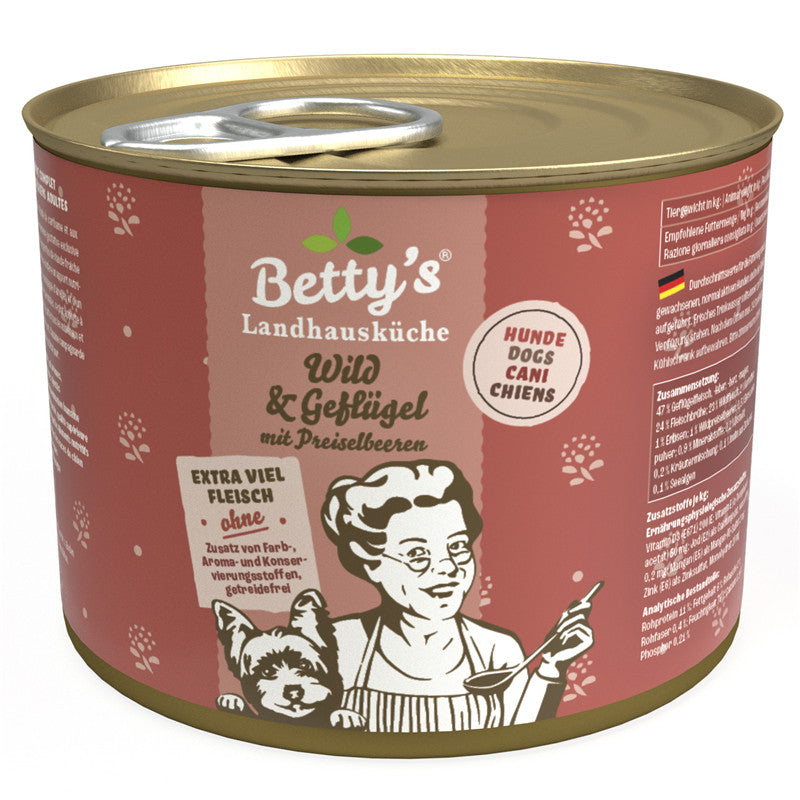 Betty's Landhausküche Hund Wild & Geflügel 200 g