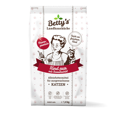 Betty`s Landhausküche Katze Adult Trocken Rind pur 1,4 kg