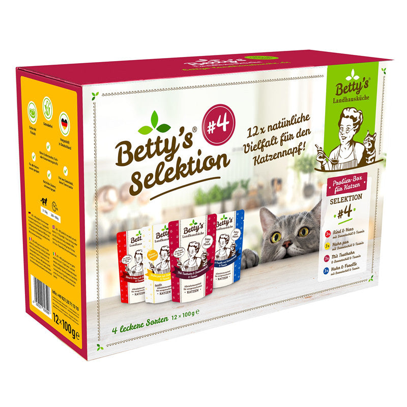 Betty's Landhausküche Katze BOX Selektion #4 12x100g 1 Stück
