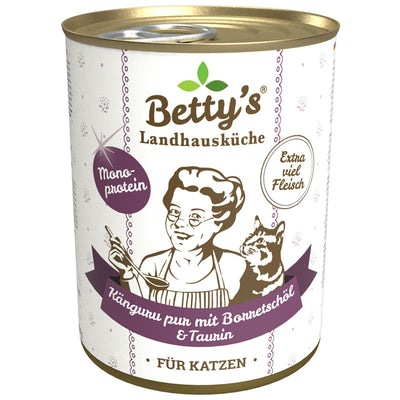 Betty's Landhausküche Katze Känguru Pur Borretschöl 400 g