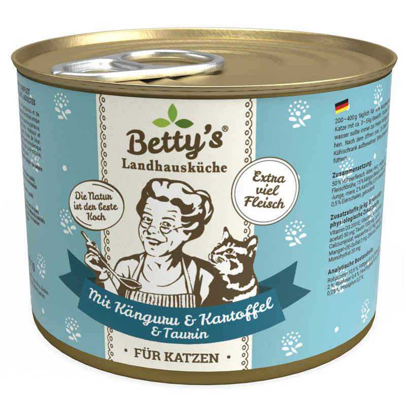 Betty's Landhausküche Katze mit Känguru & Kartoffel 200 g