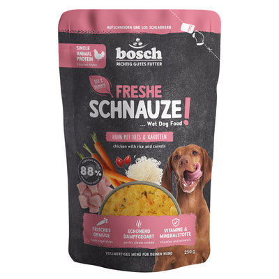 bosch Freshe Schnauze Nassfutter - Huhn mit Reis & Karotten 250 g